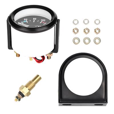 Strumento misuratore di temperatura dell'acqua digitale a LED universale per auto e camion da 2 pollici e 52 mm