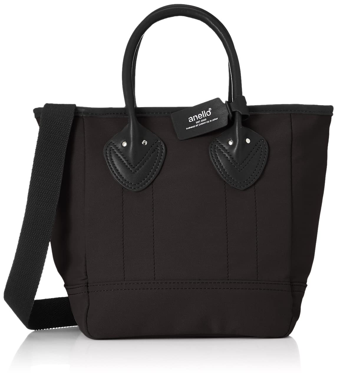 

2WAY Mini Tote Bag Crossbody A5 ALYSSA AGB4142 Black [Anello]