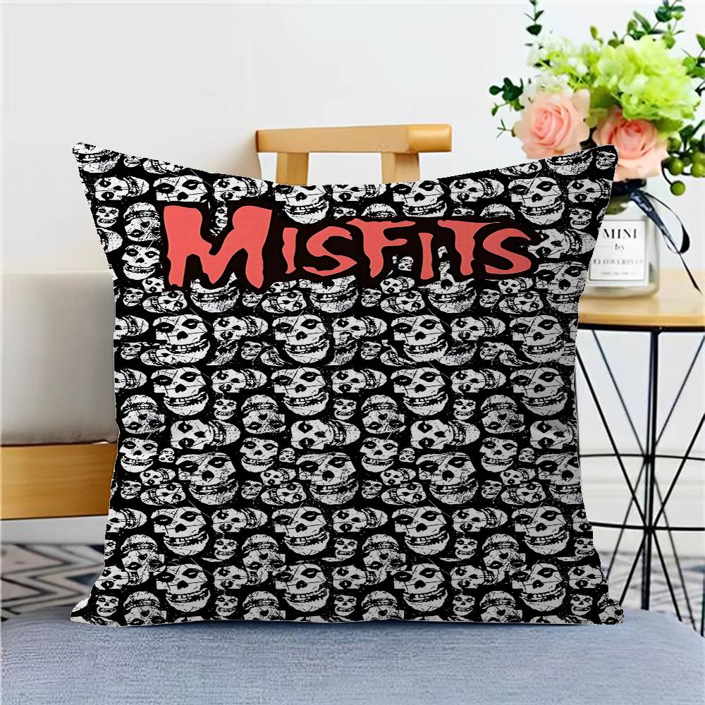 M-Misfits Band Personalized Pillow Dust Cover Bedroom Kids Party Decoration Pillowcase Birthday Children Gift