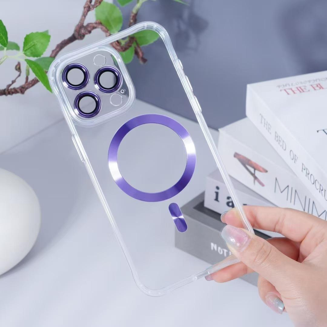 

Подходит для Ip16pm Съемный объектив, Магнитный чехол для телефона с CD-текстурой, Защитный чехол с полной крышкой для объектива Apple 15 13 Apple 16E