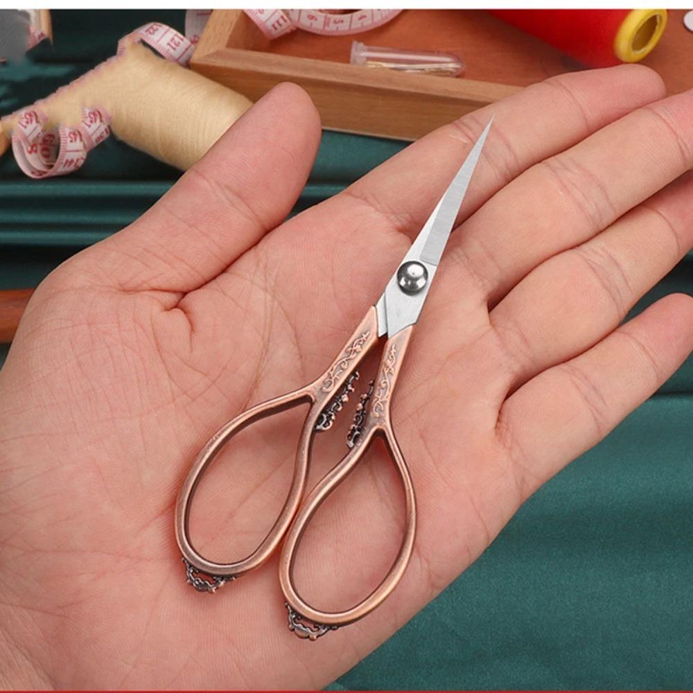 Retro Nähen Hand Schere Edelstahl Haushalt Stickerei Faden Schere Handwerk Werkzeuge Beschneiden Schneider Schere