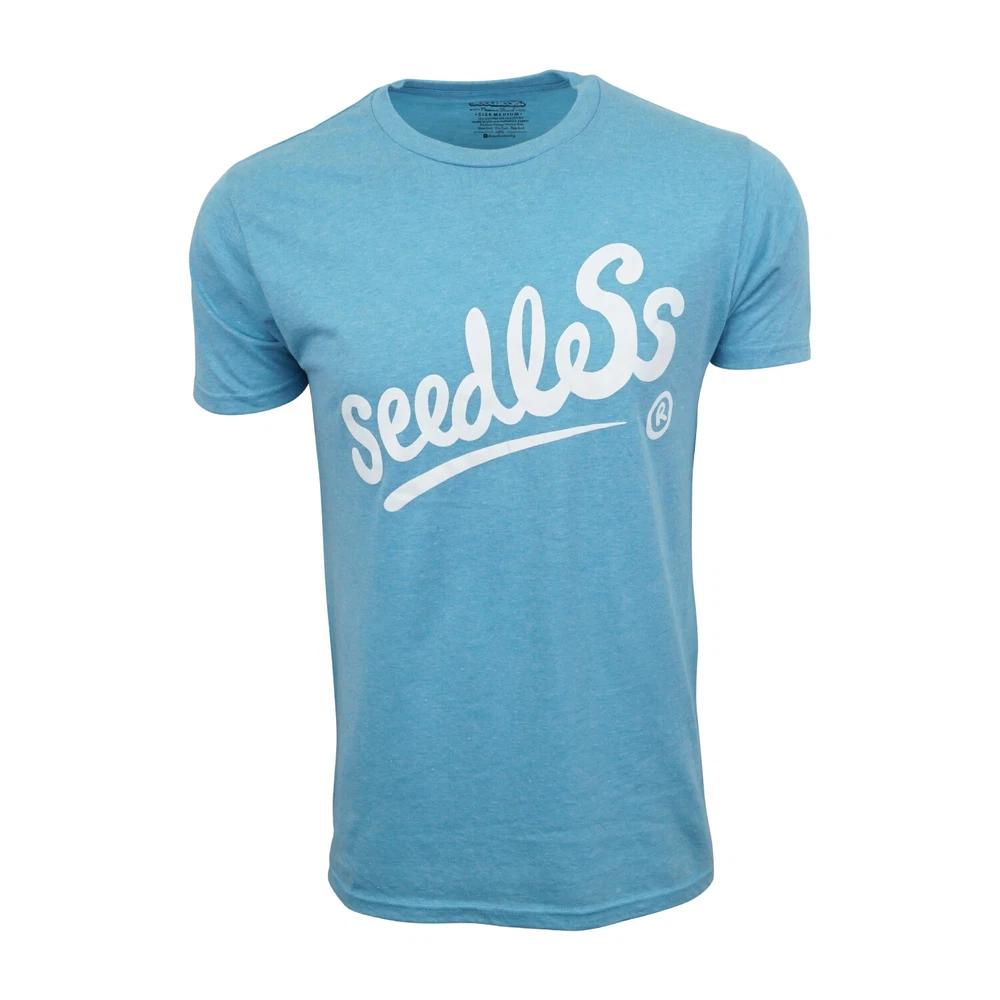 Seedless Unisexs Logo T Shirt Blue S