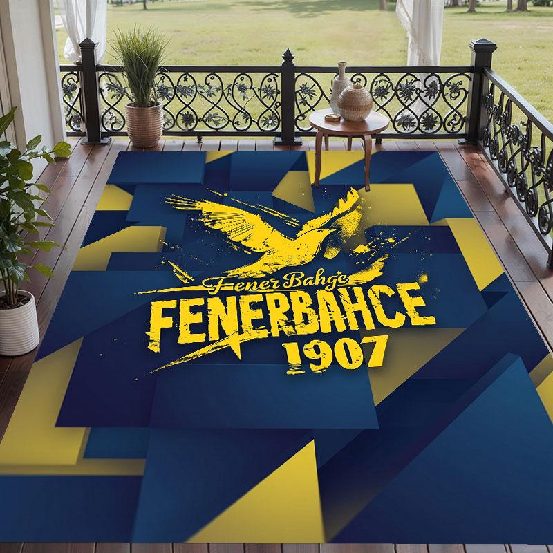 Soft Floor Carpet Fenerbahçe FC Pattern Area Rug Decorative Mat For Home Room Decoration
