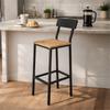 Hoker Dąb Taboret Do Kuchni 30X40X90 I Begryf