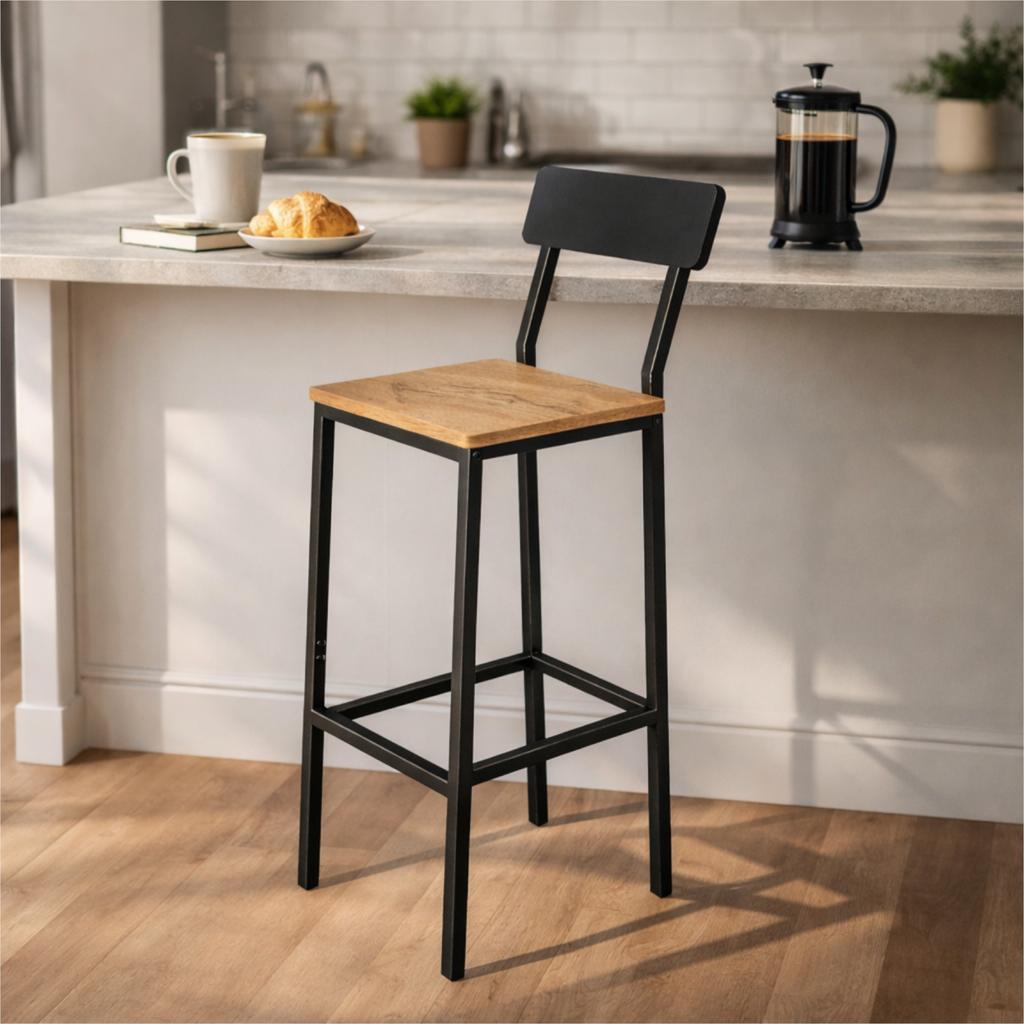 Hoker Dąb Taboret Do Kuchni 30X40X90 I Begryf