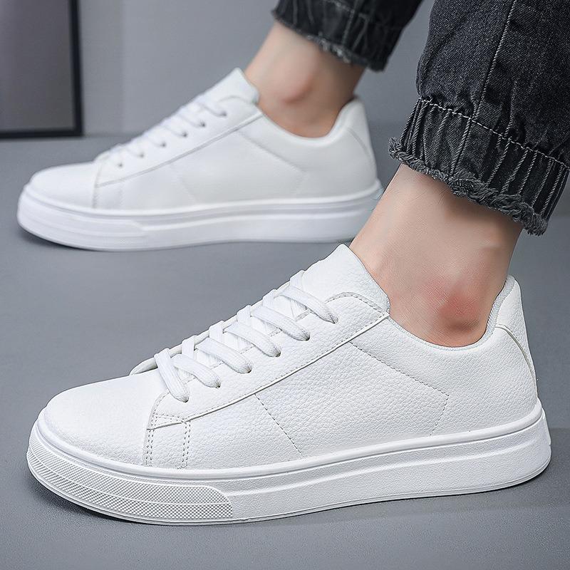 Spring Solid Color Fashion Casual Shoes Academy Style Flat Bottom Breathable Walking Shoes Lightweight Sneakers Tenis Masculino