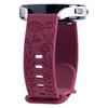 18mm 20mm 22mm Rose Engrave Band for Samsung Galaxy Watch 654 40mm 44mm Gear S3 Silicone Cute Strap Classic 43mm 45mm Active 2
