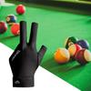 Guanto da biliardo per mano sinistra, a tre dita, con adesivi antiscivolo, elasticità, accessori per guanti da allenamento da biliardo
