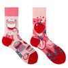 Calzini AB Asimmetrici Trendy Divertenti per Coppia Anatra Mandarina Colorati Calzini a Mezza Gamba SMLSOX
