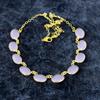 Pink Chalcedony Gemstone Handmade 925 Sterling Silver Jewelry Necklace 20" M-3000