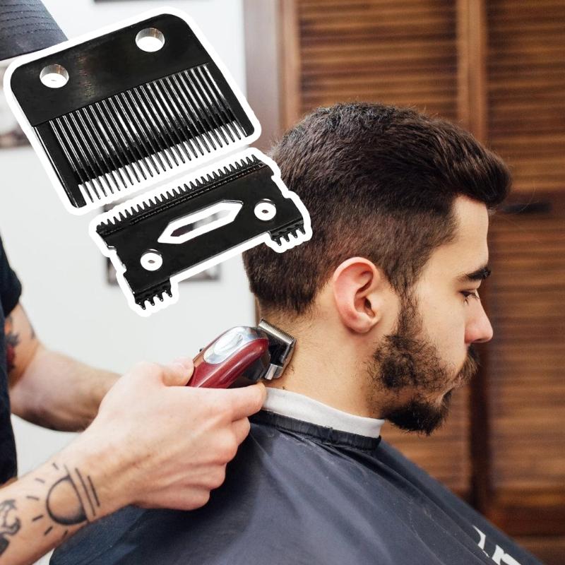 Practical Stainless Steel Replacement Blades Hair Clippers Repair Part Metal Heads Suitable for Home and Salon Use