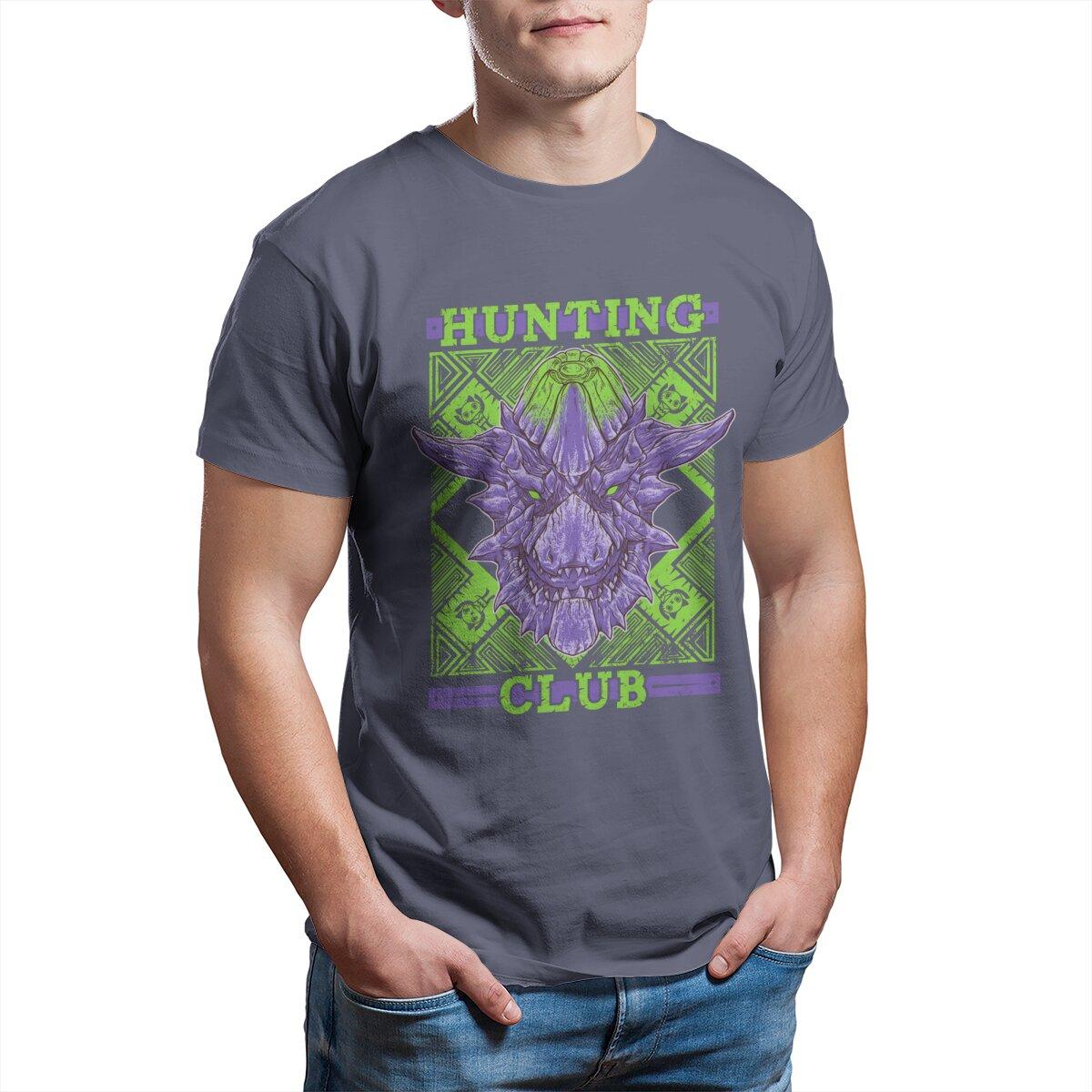 

Monster Hunter World Hunting Club Brachydios Unisex T-Shirt for Men 100% Cotton printed RPG Game Clothes Graphic Printed 4XL
