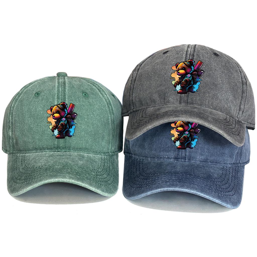 Cool Street Bears Snapback Baseball Cap Unisex Caps For Man Non-Stretch Fabric Stylish Adjustable Caps Perfect For Travelling