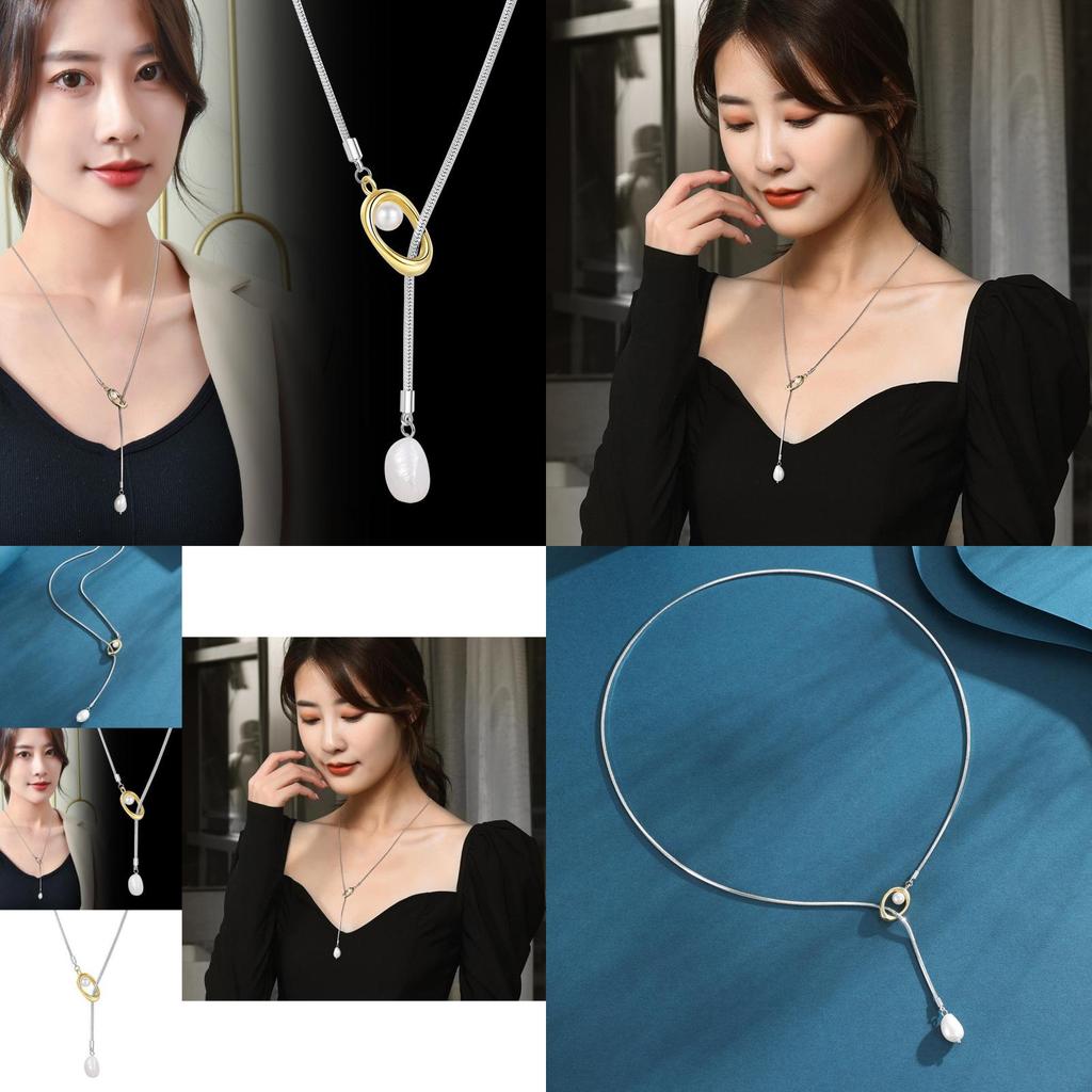 Elegant Pearl Tassel Necklace 2024 New Fashion Sweater Chain High-end Luxury Jewelry