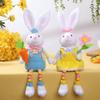 Realistická ozdoba Velikonoční králíci Plyšové postavičky Stojící panenky Králíci držící ředkvičku Držící květiny Panenky králíčků