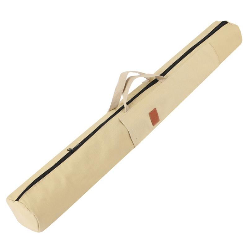 Fishing Rod Carrying Case Outdoor Fishing Rod Storage Bag Organizers Portable Folding Canvas Fishing Tackle Bag