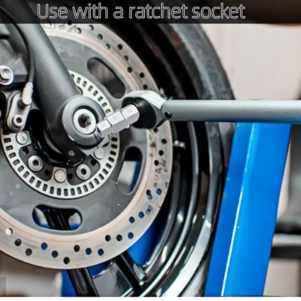 Hochleistungs-Radabzieher 17/19/22/24mm Stecknüsse Achsschenkelwerkzeug Motorrad Vorderachse