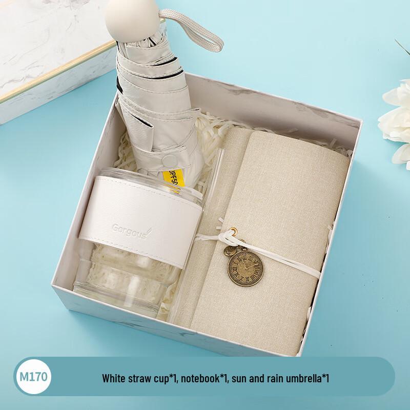 Xiaoyueya Glass Cup & Stationery Gift Set