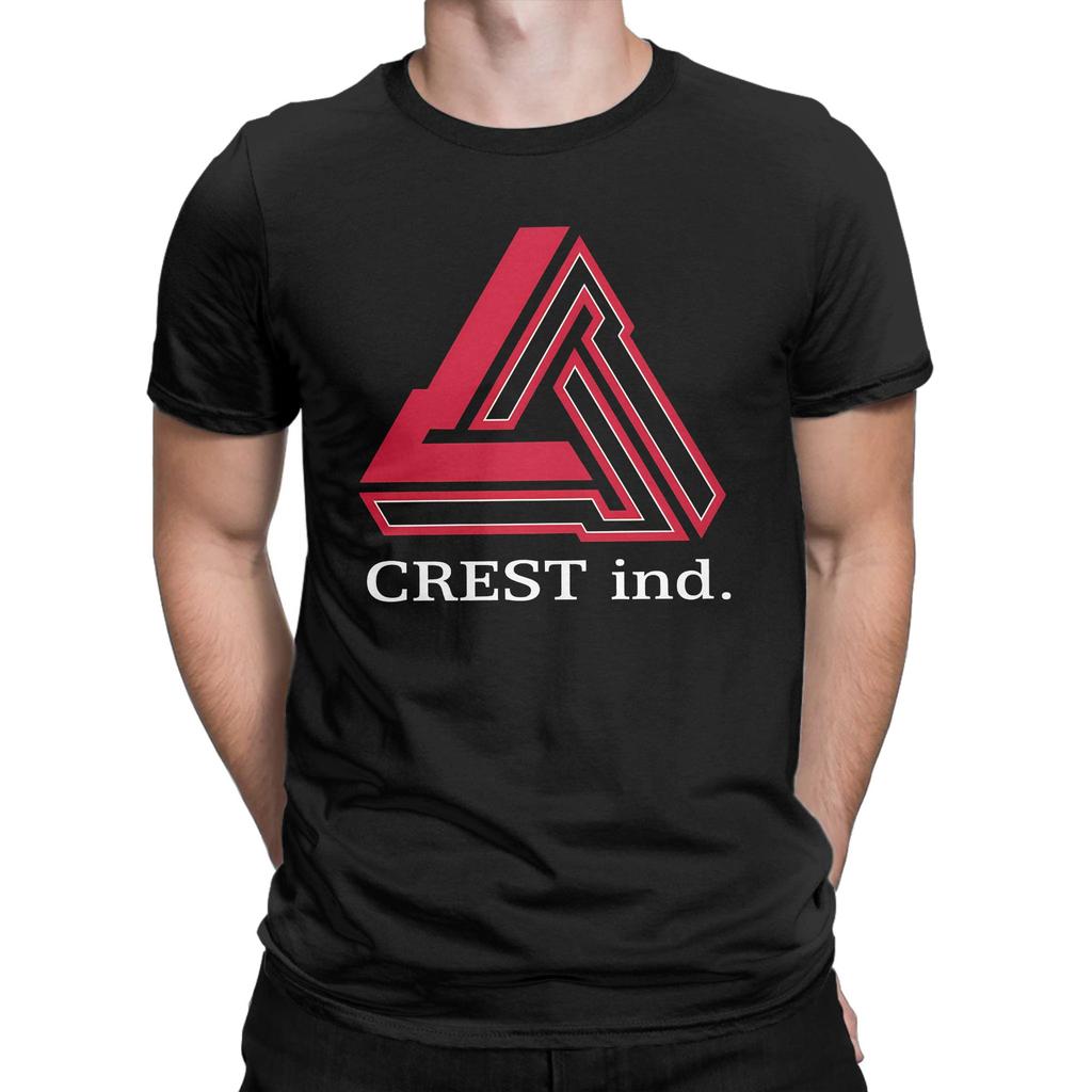 Corporation Logo Crest ind Novelty 100% Cotton T-Shirt Armored Coree Tees Tops For Men