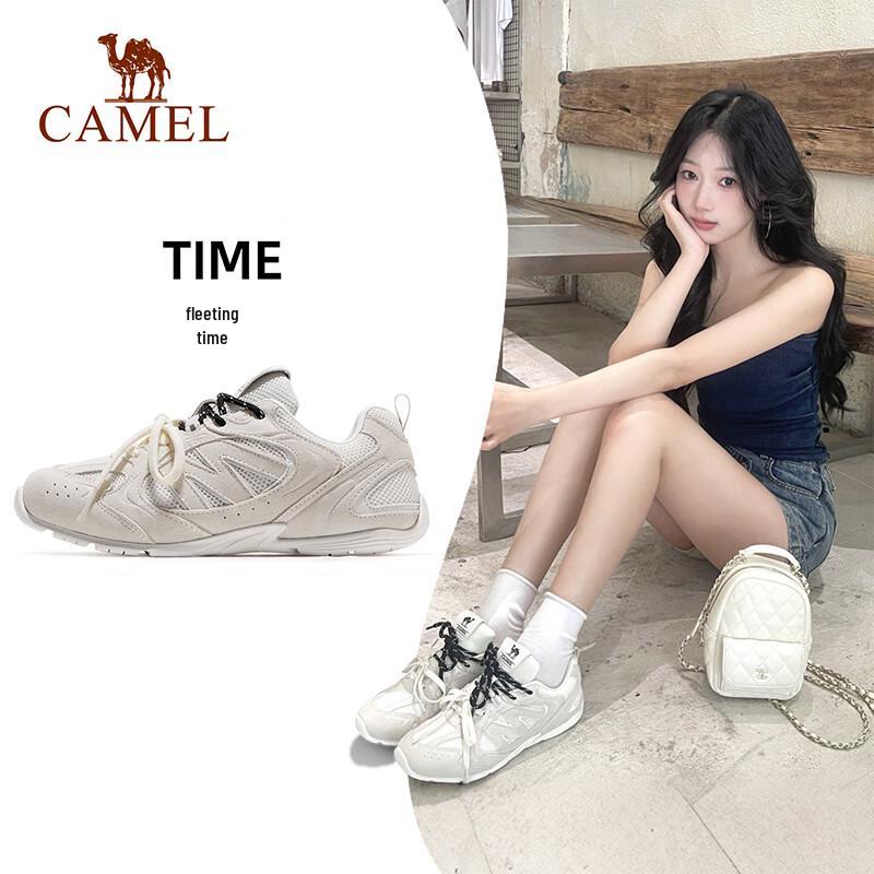

Camel Women s Retro Thin-Sole German Trainer Shoes 35