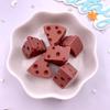 10PCS Resin Kawaii Simulation Cheese Cake Figurines Flat Back Cabochon Candy Home Decor DIY Scrapbook Crafts Jewelry Accessories