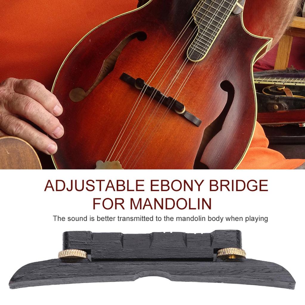 High Quality Adjustable Ebony Bridge for Mandolin Musical Accessory
