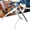 Gitarren-Kapodaster Klemme Schlüssel Stimmgerät Zinklegierung für Folk-Gitarre Musikinstrument Zubehör Silber