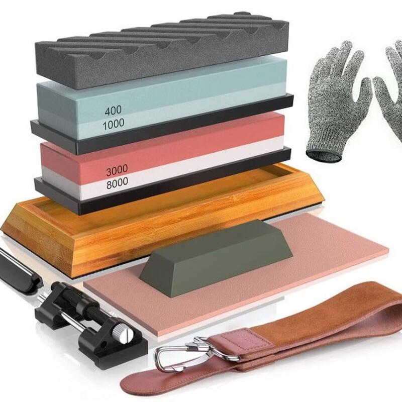 Ruhan Double-Sided White Corundum Sharpening Stone Set