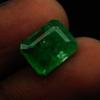 6 Carat CERTIFIED Loose Gemstone Emerald Cut Green Natural Colombian Emerald A-3348