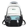 Simple schoolbag double shoulder schoolbag new large-capacity wear-resistant schoolbag to reduce the burden on junior and high school students
