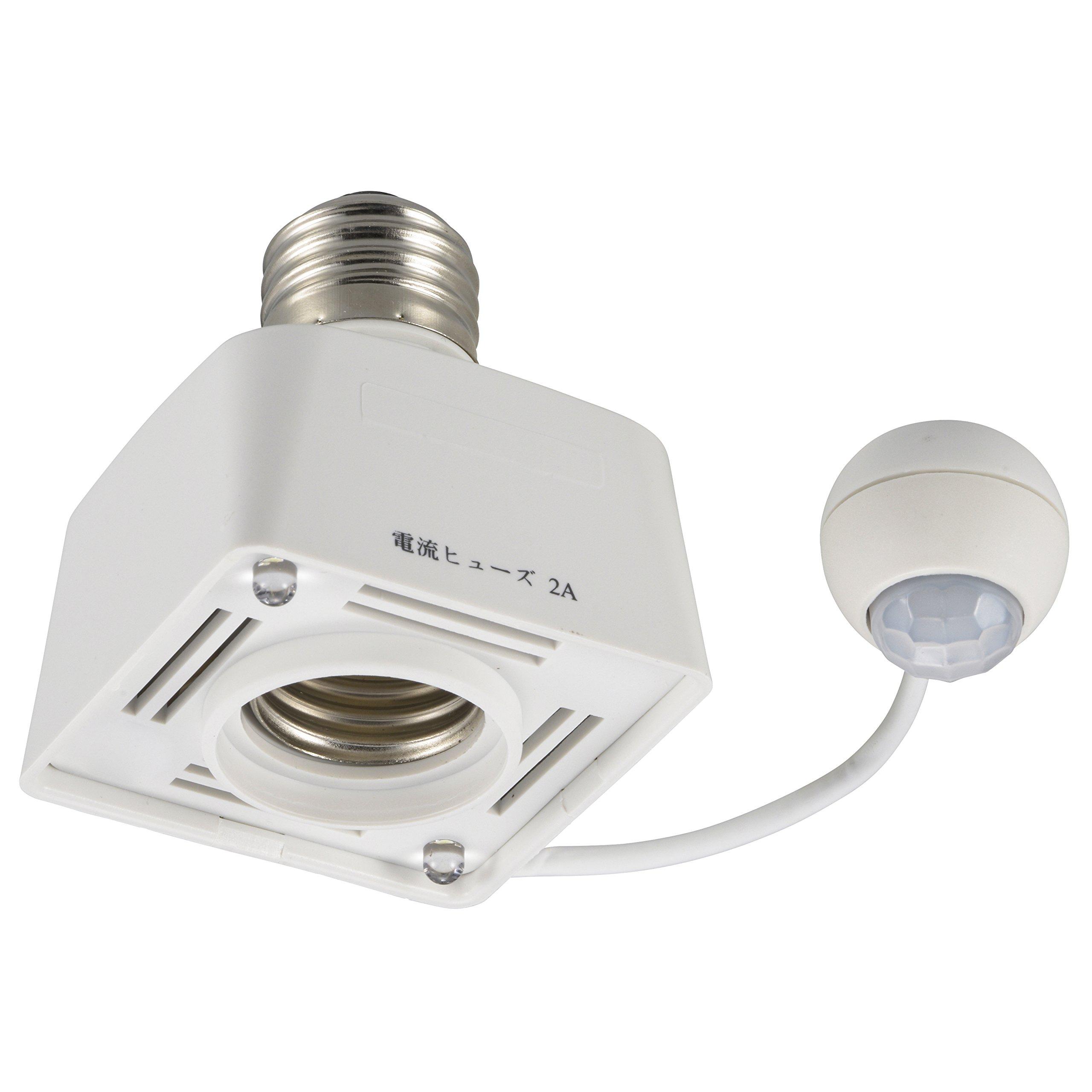 

OHM Sensor Socket, E26 Compatible, Motion Sensor, Power Outage Auxiliary Light, HS-LPBA4-W, 04-8391