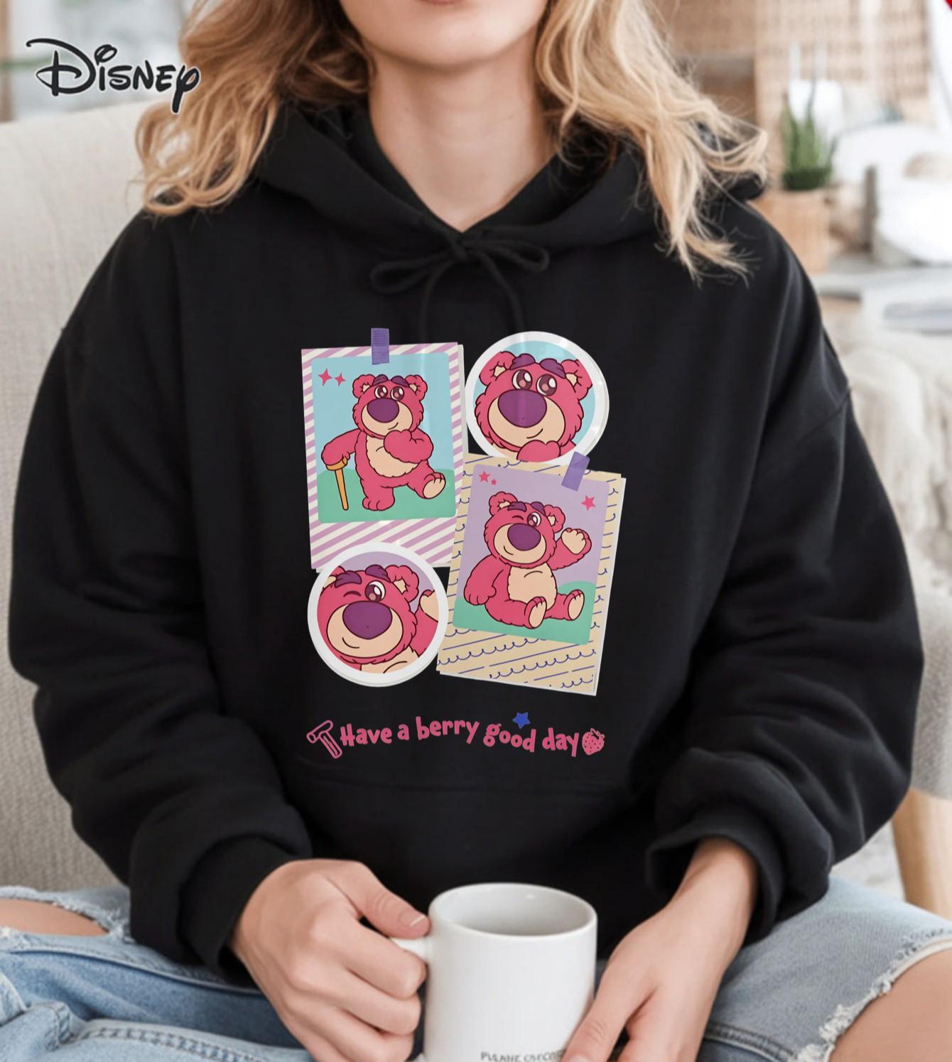 

New Disney Lotso Pattern Women Hoodie Autumn Winter Casual Unisex Pullover Sweatshirt Clothing Hoody Streetwear Oversized 3XL