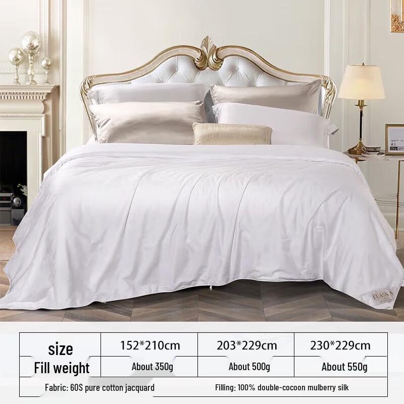 FUANNA 100% Mulberry Silk Four-Season Quilt