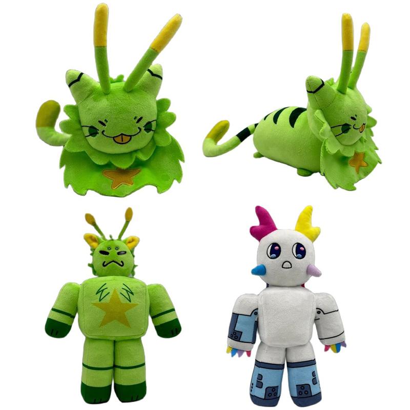 Disponibile Gnarpy Scopre Internet Peluche Gatto Verde Bambole di Pezza Bambole Cuscino Decorazione Casa Peluche Bambole Per Bambini