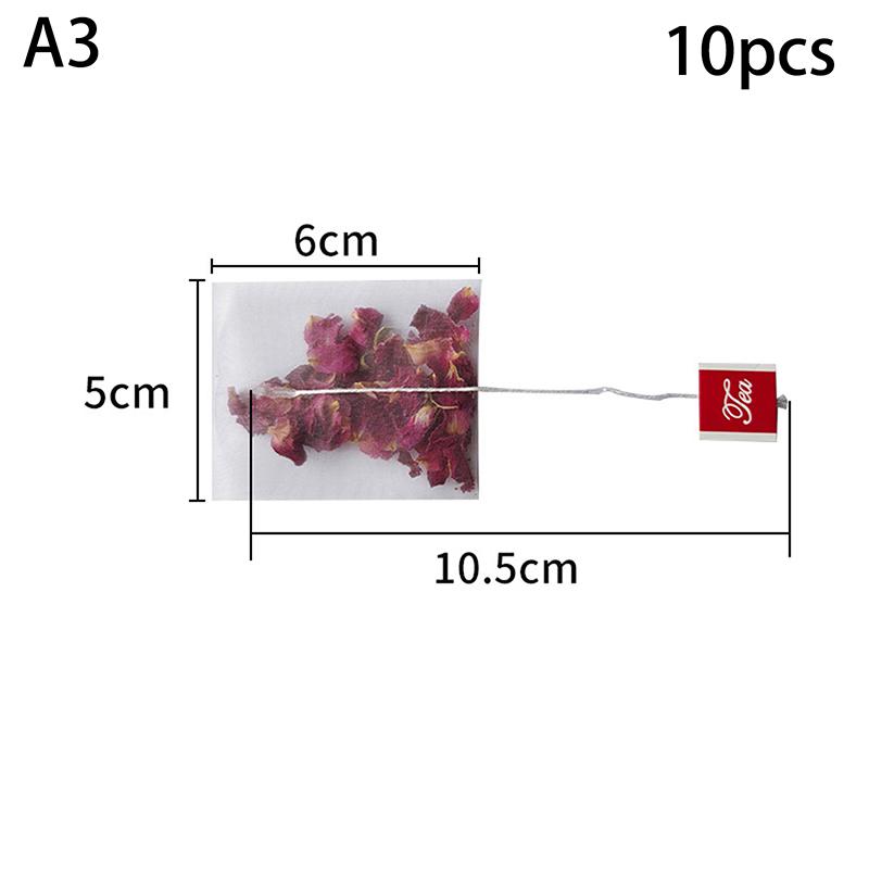 

VP 100Pcs Pyramid Tea Bags Filter Portable Transparent Disposable Nylon Teabags Single String With Label Empty Tea Bags