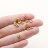 20pcs 14K 18K Gold Color Daisy Spacer Beads Mini Brass Spacer Beads Charms Pendants for DIY Bracelet Necklace Jewelry Making