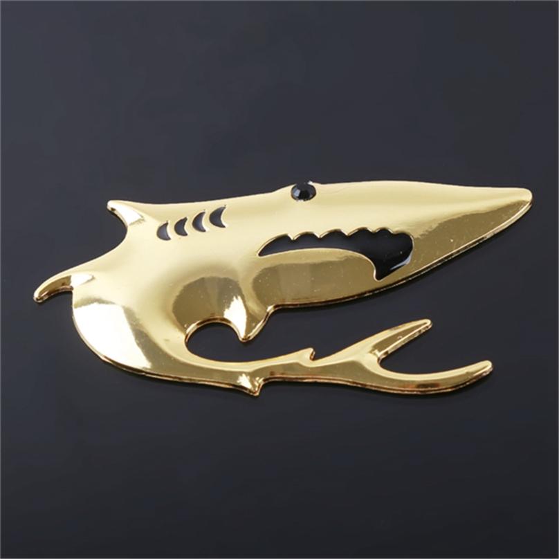 High Quality 3D Car Motorcycle Auto Logo Metal Shark Emblem Badge Decal Sticker