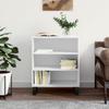 Sideboard High Gloss White 57 x 35 x 70 cm Engineered Wood