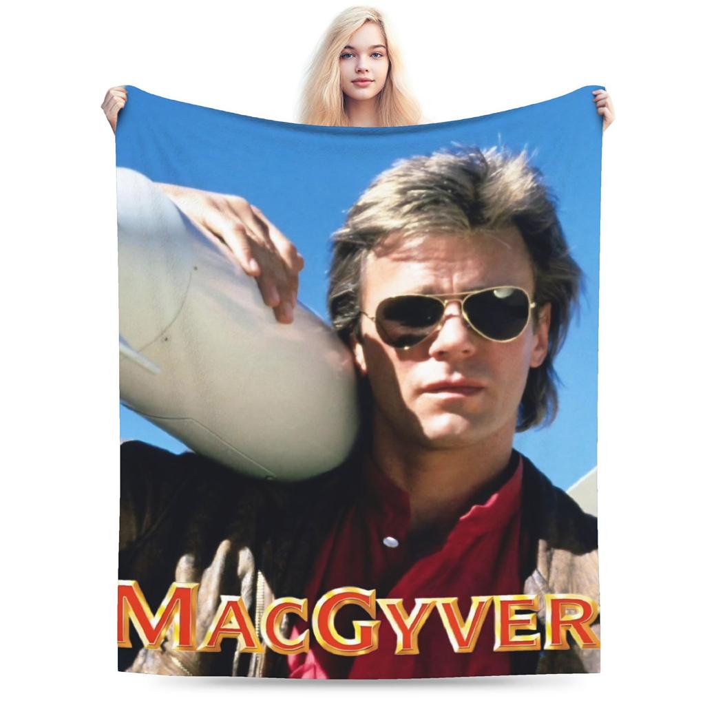 MacGyver TV Series Blankets Quality Warm Throw Blanket Winter Kids Adult Couch Chair Novelty Bedspread