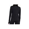 Under Armour Solid Color Long Sleeve Fitted Workout Top Women tops Black 1379343-001