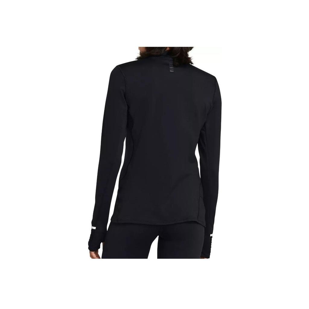 Under Armour Solid Color Long Sleeve Fitted Workout Top Women tops Black 1379343-001