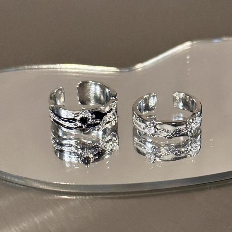 Bague - Genre spécifique, Design de niche, Bague de doigt simple, Style minimaliste, Look sophistiqué, Bague ouverte