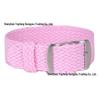 Pulseira de Relógio Impermeável de Malha Perlon Preta - 16mm Nylon Tecido para Crianças e Mulheres, Em Estoque