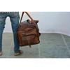 Kožená taška Duffle Men Goat Gym Leather Bag Cestovní zavazadlo Original S Brown Vintage Tote Bag