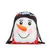 Fashion Christmas Drawstring Gift Bags Santa Claus Big Backpack Kids New Year Banquet Gifts