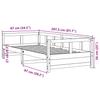 Daybed without Mattress Wax Brown 80 x 200 cm Solid Pine Wood