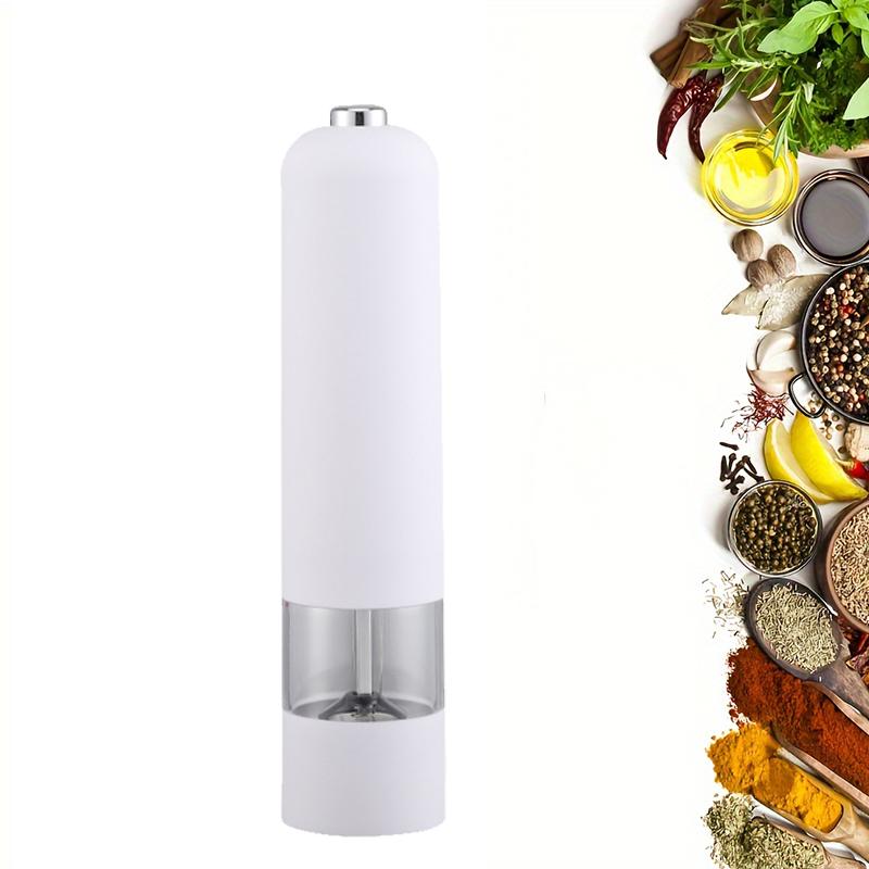 1/2pc Electric Salt Pepper Grinder Stainless Steel Electric Automatic Spice Grinde With Light Outdoor Barbecue Kitchen Tool