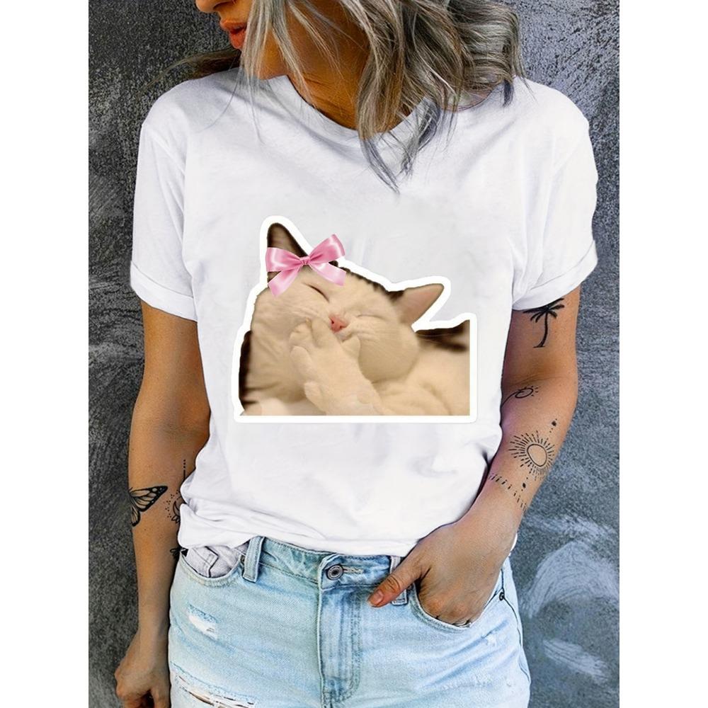 

Sad Cat Meme Men s Women s Short Sleeve T-shirt Funny Graphic T-shirt Comfortable Soft Casual T-shirts Funny Daily Wear Tees S