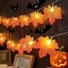 Fairy LED String Lights Maple Leaf Red Berry Ivy Vine Wreath Garland Light For Xmas Wedding Home Courtyard Indoor Party Romantic Atmosphere Decoration