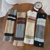"Women's Japanese Style Striped Button Long Socks - Autumn/Winter Outdoor Warmth"
